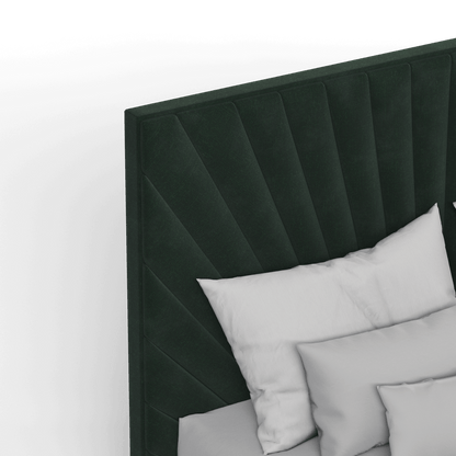 Lucia Bed With High Refined Headboard