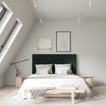 Lucia Bed With High Refined Headboard