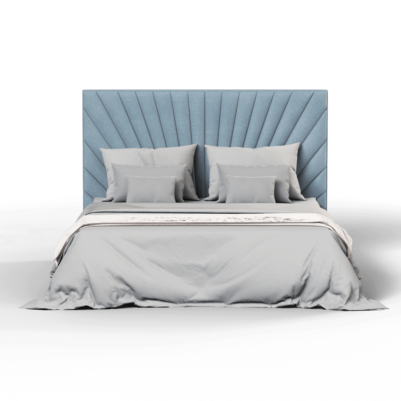 Lucia Bed With High Refined Headboard