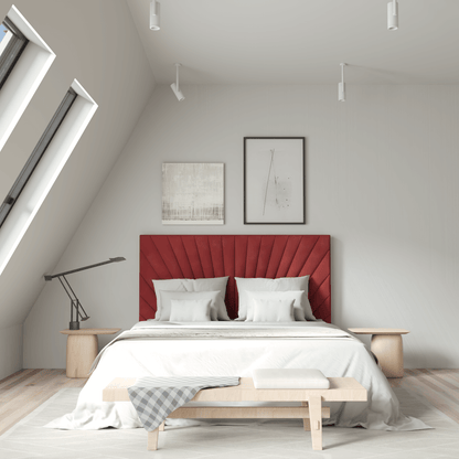 Lucia Bed With High Refined Headboard