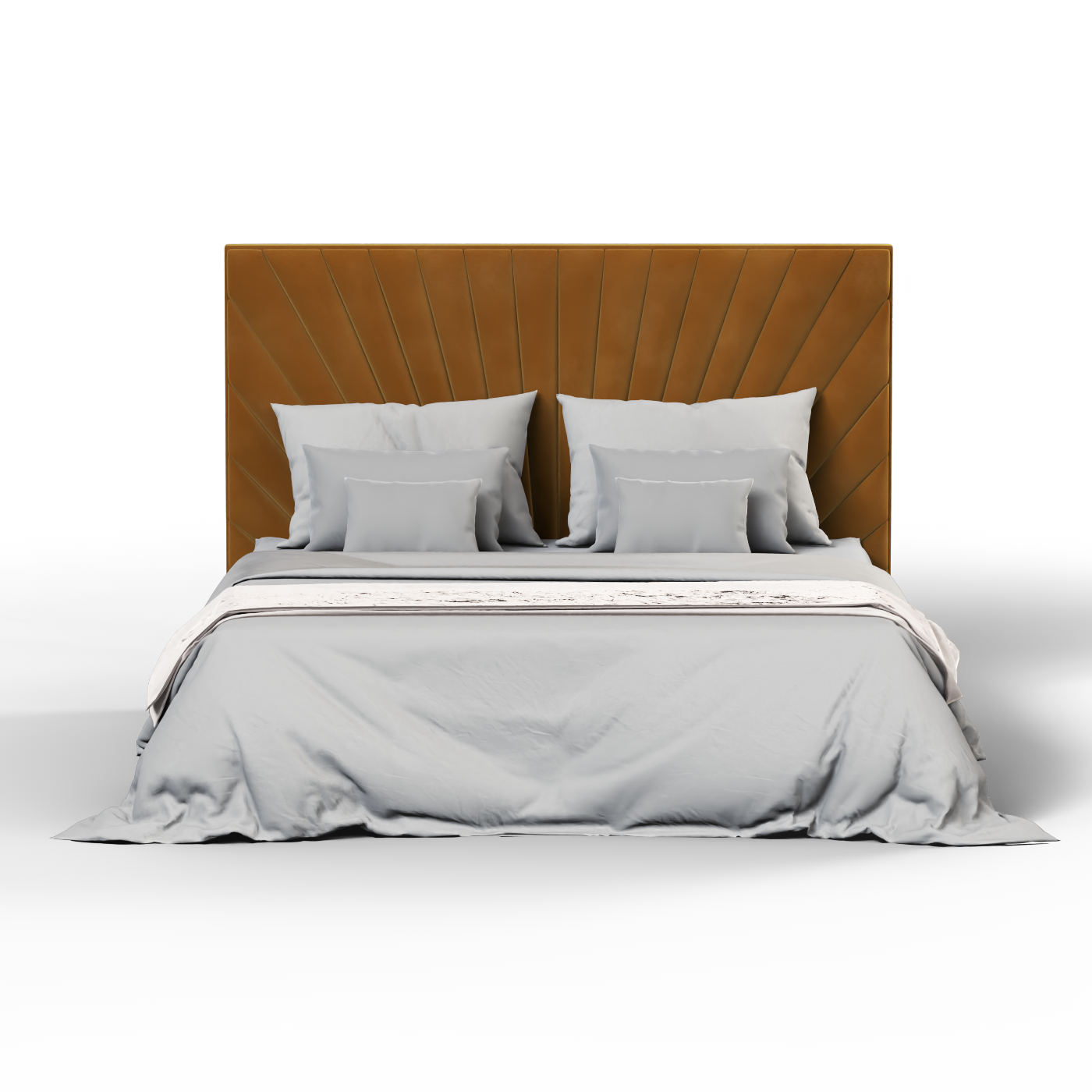Lucia Bed With High Refined Headboard