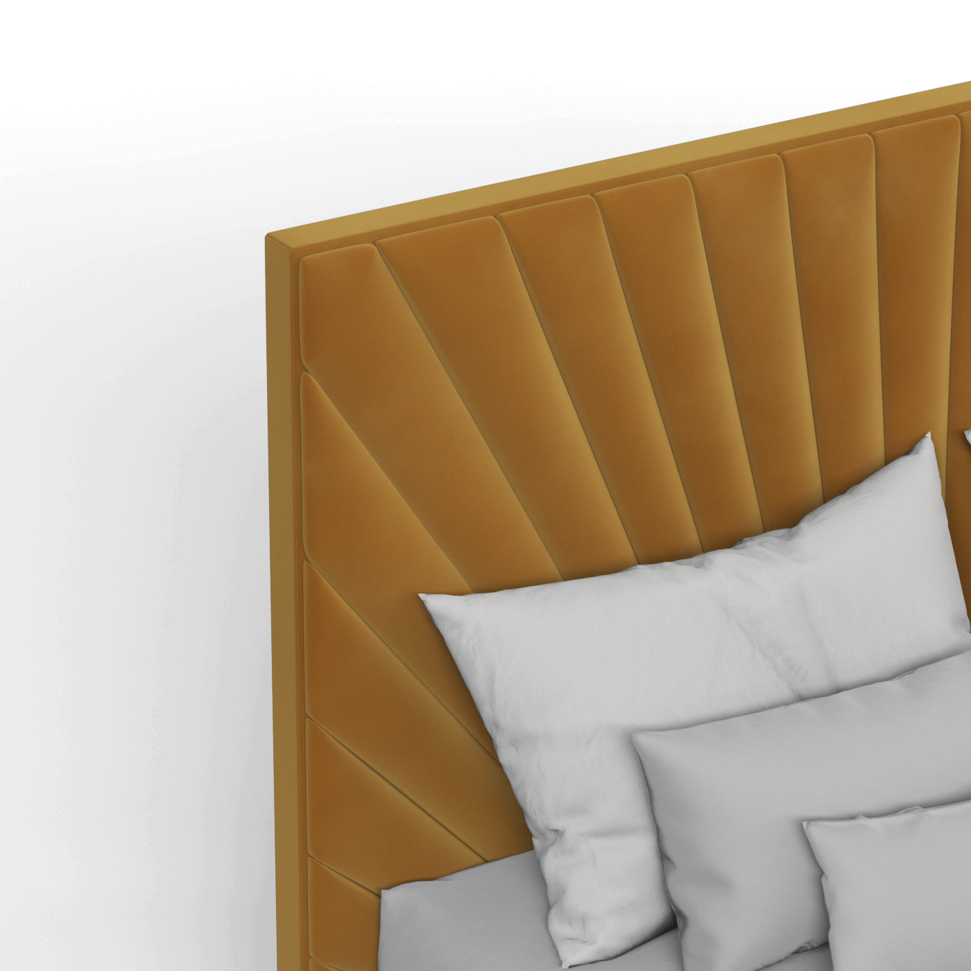 Lucia Bed With High Refined Headboard
