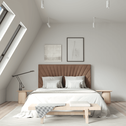Lucia Bed With High Refined Headboard