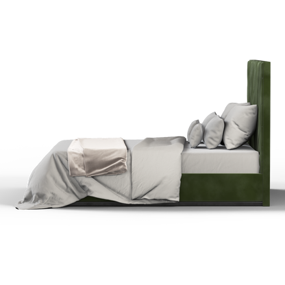 Lucia Bed With High Refined Headboard