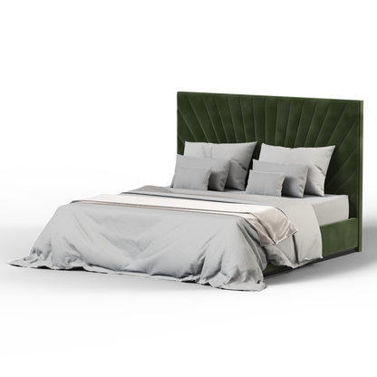Lucia Bed With High Refined Headboard