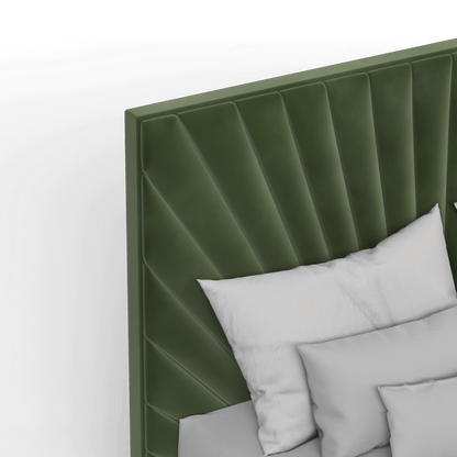 Lucia Bed With High Refined Headboard