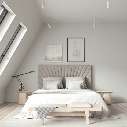 Lucia Bed With High Refined Headboard