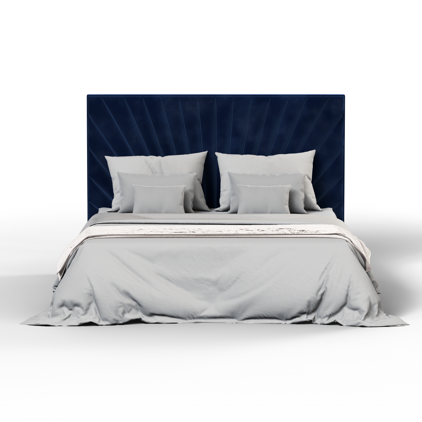 Lucia Bed With High Refined Headboard