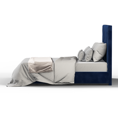 Lucia Bed With High Refined Headboard