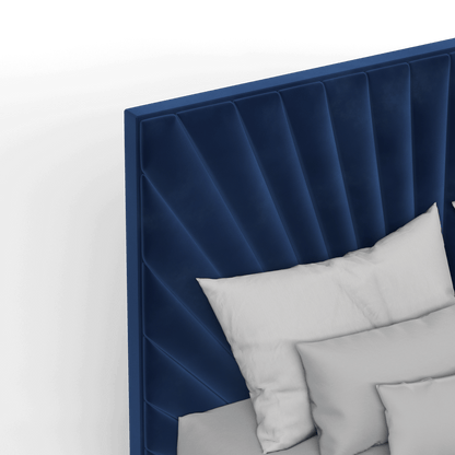 Lucia Bed With High Refined Headboard