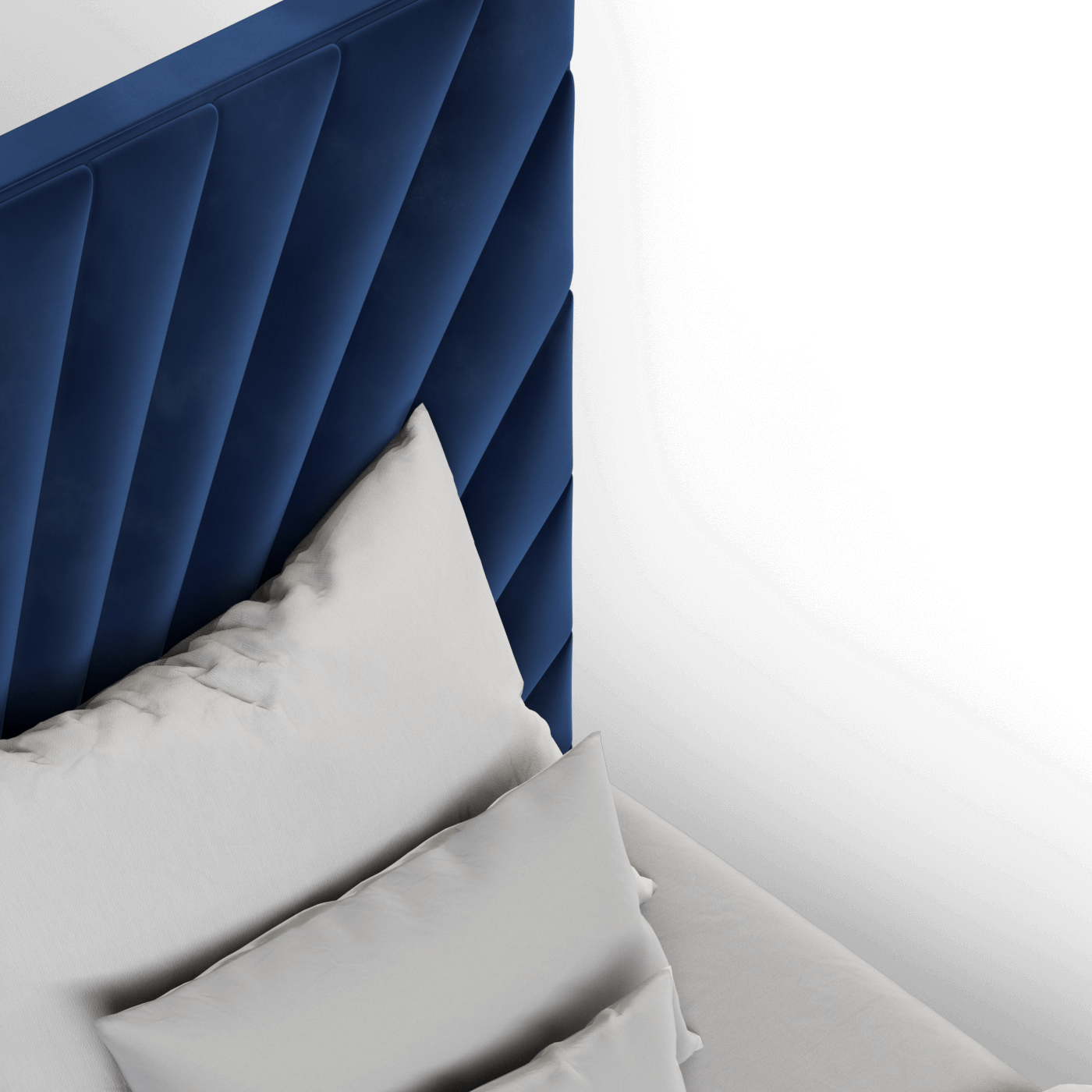 Lucia Bed With High Refined Headboard