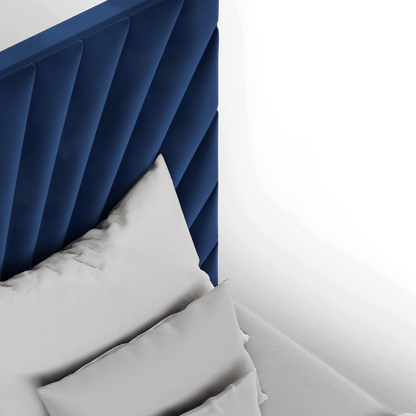 Lucia Bed With High Refined Headboard