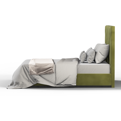 Lucia Bed With High Refined Headboard