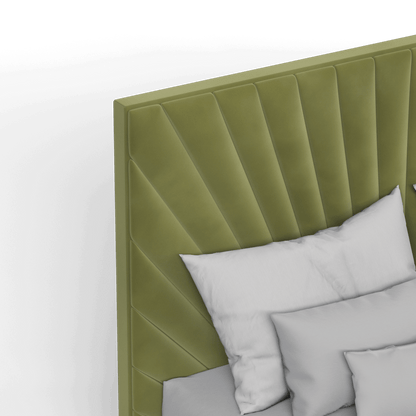 Lucia Bed With High Refined Headboard