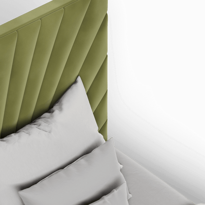 Lucia Bed With High Refined Headboard