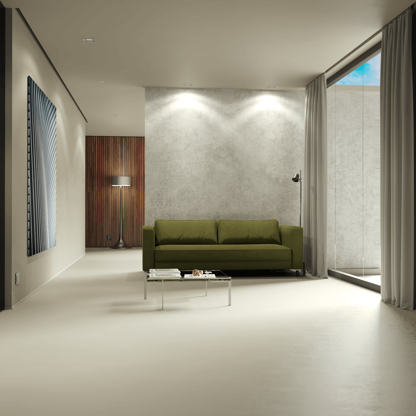 Nova Modern Silhouette Sofa