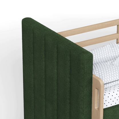 Paolo Bunk Bed with Soft Upholstery and Beechwood Accents