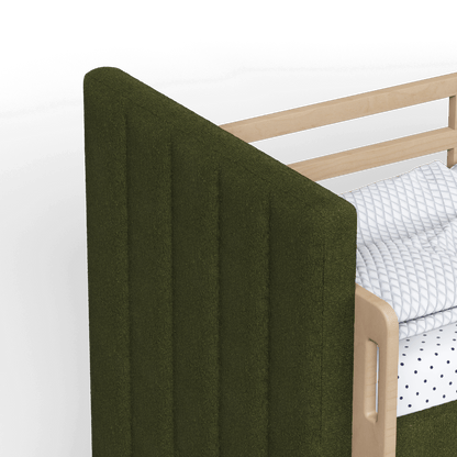 Paolo Bunk Bed with Soft Upholstery and Beechwood Accents