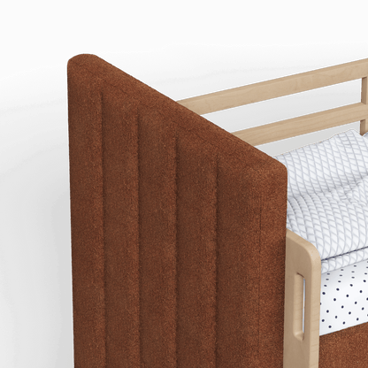 Paolo Bunk Bed with Soft Upholstery and Beechwood Accents