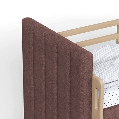 Paolo Bunk Bed with Soft Upholstery and Beechwood Accents