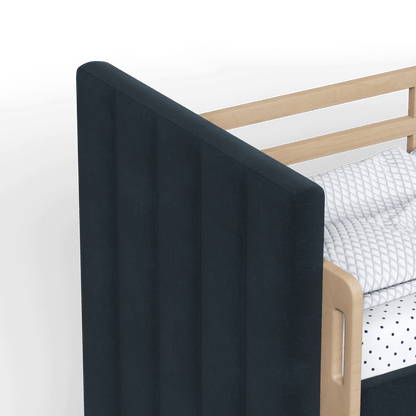 Paolo Bunk Bed with Soft Upholstery and Beechwood Accents