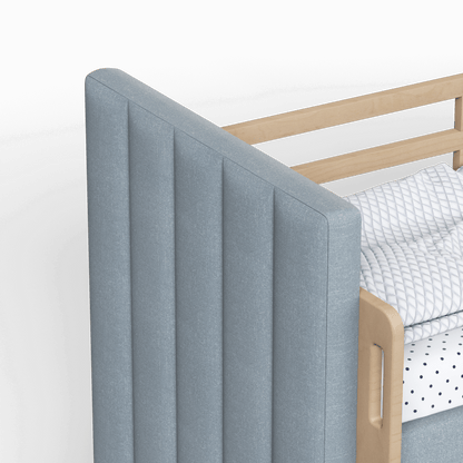 Paolo Bunk Bed with Soft Upholstery and Beechwood Accents