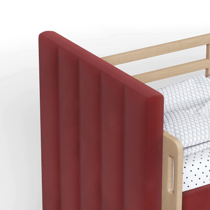 Paolo Bunk Bed with Soft Upholstery and Beechwood Accents