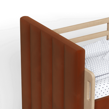 Paolo Bunk Bed with Soft Upholstery and Beechwood Accents