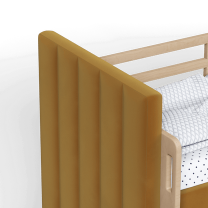 Paolo Bunk Bed with Soft Upholstery and Beechwood Accents