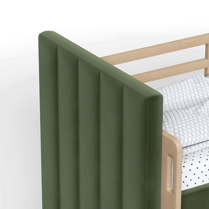 Paolo Bunk Bed with Soft Upholstery and Beechwood Accents