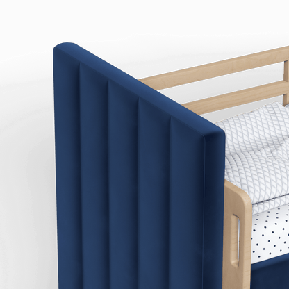 Paolo Bunk Bed with Soft Upholstery and Beechwood Accents