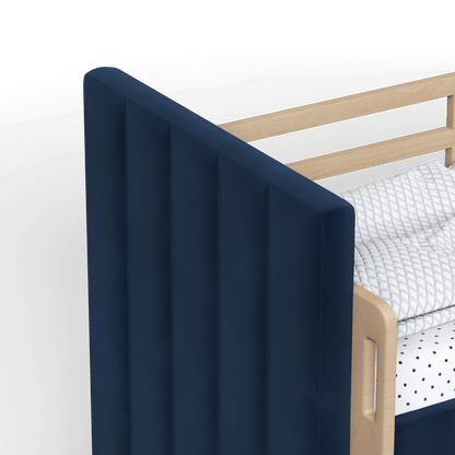 Paolo Bunk Bed with Soft Upholstery and Beechwood Accents