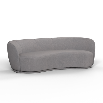 Posh Sofa - Curved Back Sofa with Continuous Base