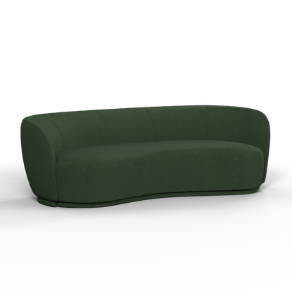 Posh Sofa - Curved Back Sofa with Continuous Base