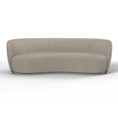 Posh Sofa - Curved Back Sofa with Continuous Base