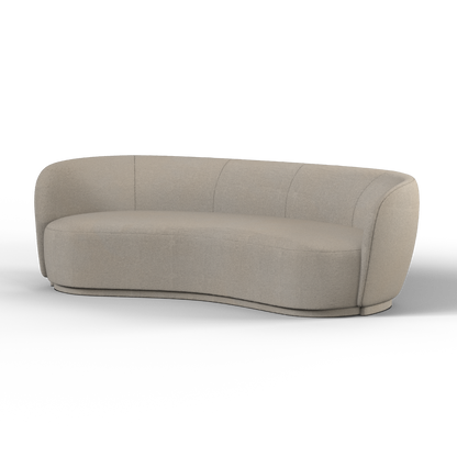 Posh Sofa - Curved Back Sofa with Continuous Base