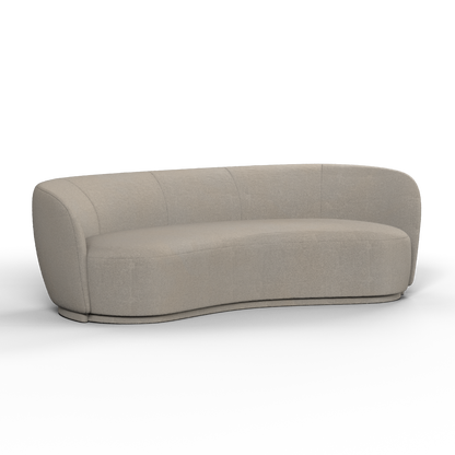 Posh Sofa - Curved Back Sofa with Continuous Base