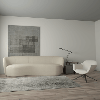 Posh Sofa - Curved Back Sofa with Continuous Base