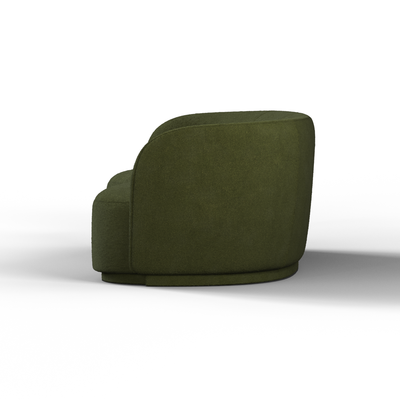 Posh Sofa - Curved Back Sofa with Continuous Base