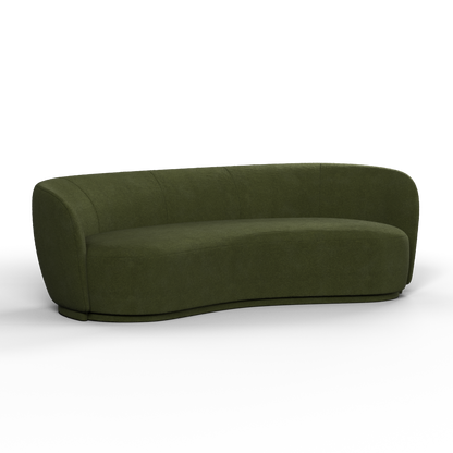 Posh Sofa - Curved Back Sofa with Continuous Base
