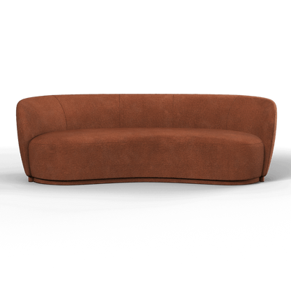 Posh Sofa - Curved Back Sofa with Continuous Base