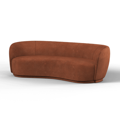 Posh Sofa - Curved Back Sofa with Continuous Base