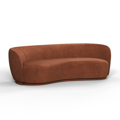 Posh Sofa - Curved Back Sofa with Continuous Base