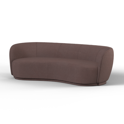 Posh Sofa - Curved Back Sofa with Continuous Base