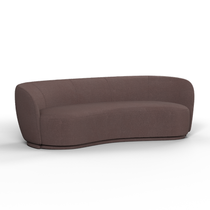 Posh Sofa - Curved Back Sofa with Continuous Base