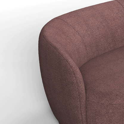 Posh Sofa - Curved Back Sofa with Continuous Base