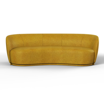 Posh Sofa - Curved Back Sofa with Continuous Base