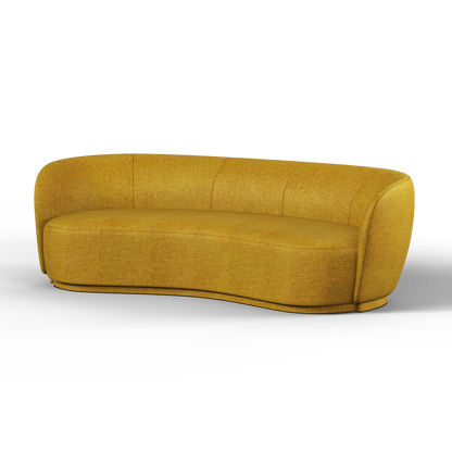 Posh Sofa - Curved Back Sofa with Continuous Base