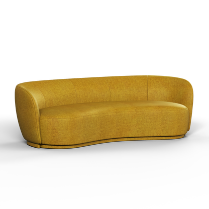 Posh Sofa - Curved Back Sofa with Continuous Base