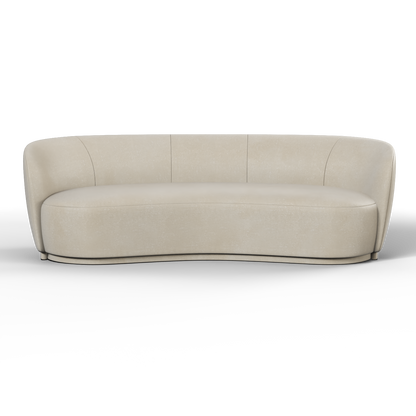 Posh Sofa - Curved Back Sofa with Continuous Base